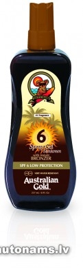 Australian Gold SPF6 aizsargkrēms ar bronzeri 237ml